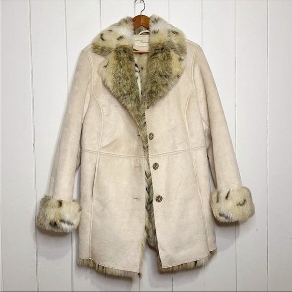 Jackets & Blazers - Vintage Penmans Faux Fur/ Suede Button Up Coat. Size 1X.